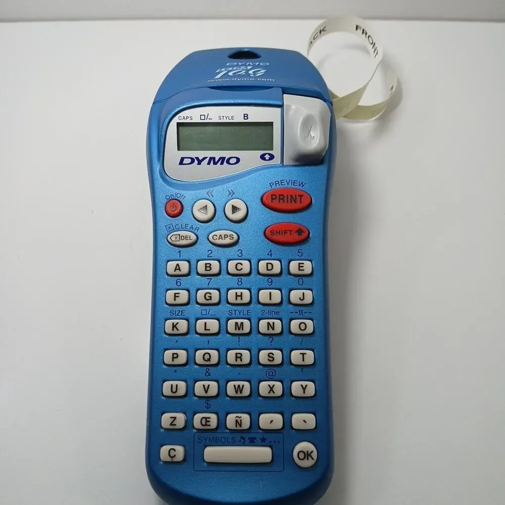 Dymo Letra Tag Label Maker Handheld Blue